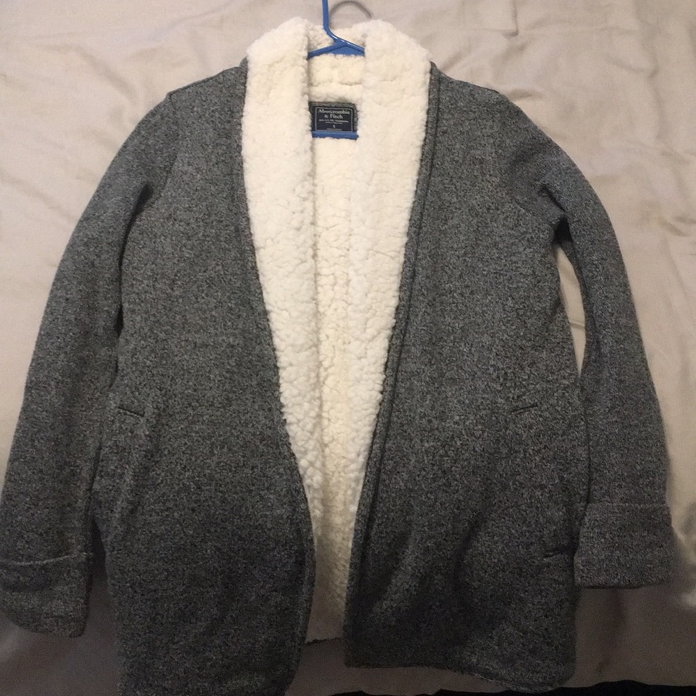 Sherpa lined cardigan